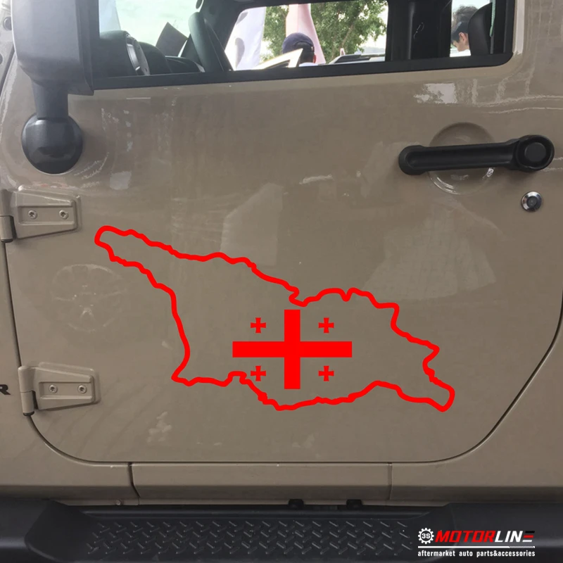 

Georgia Country Flag Map Outline Silhouette Decal Sticker Car Vinyl no bkgrd
