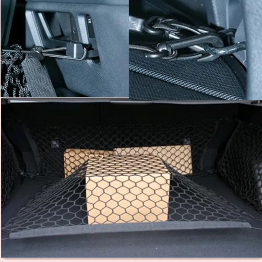 Багажник автомобиля сзади хранения грузовой сети сетка в багажник для ford kuga mitsubishi asx bmw e34 suzuki sx4 hyundai ix25 pajero