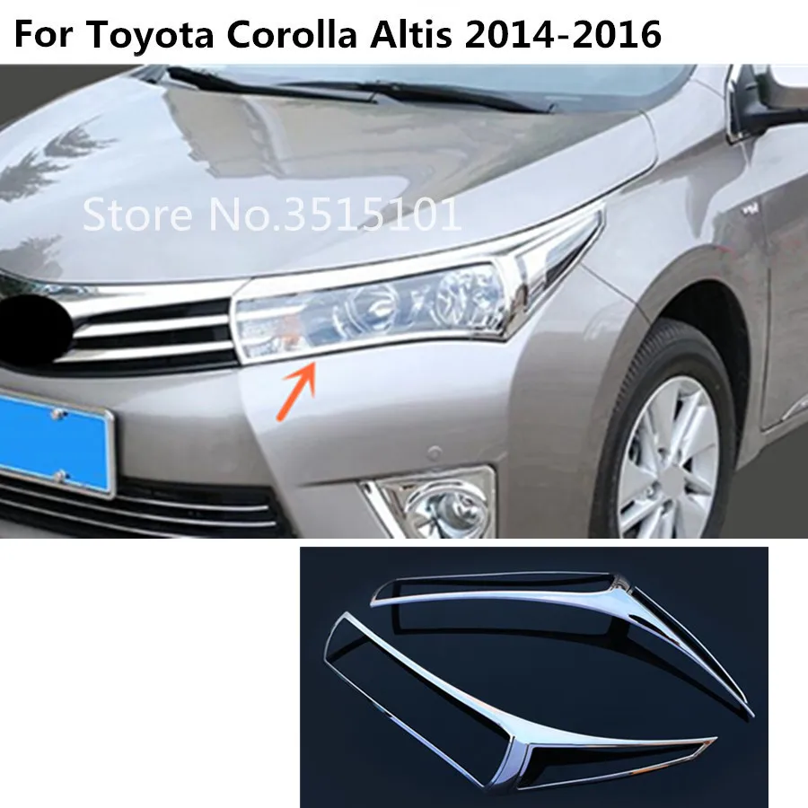 Buy Car front head Light lamp hood Molding frame stick