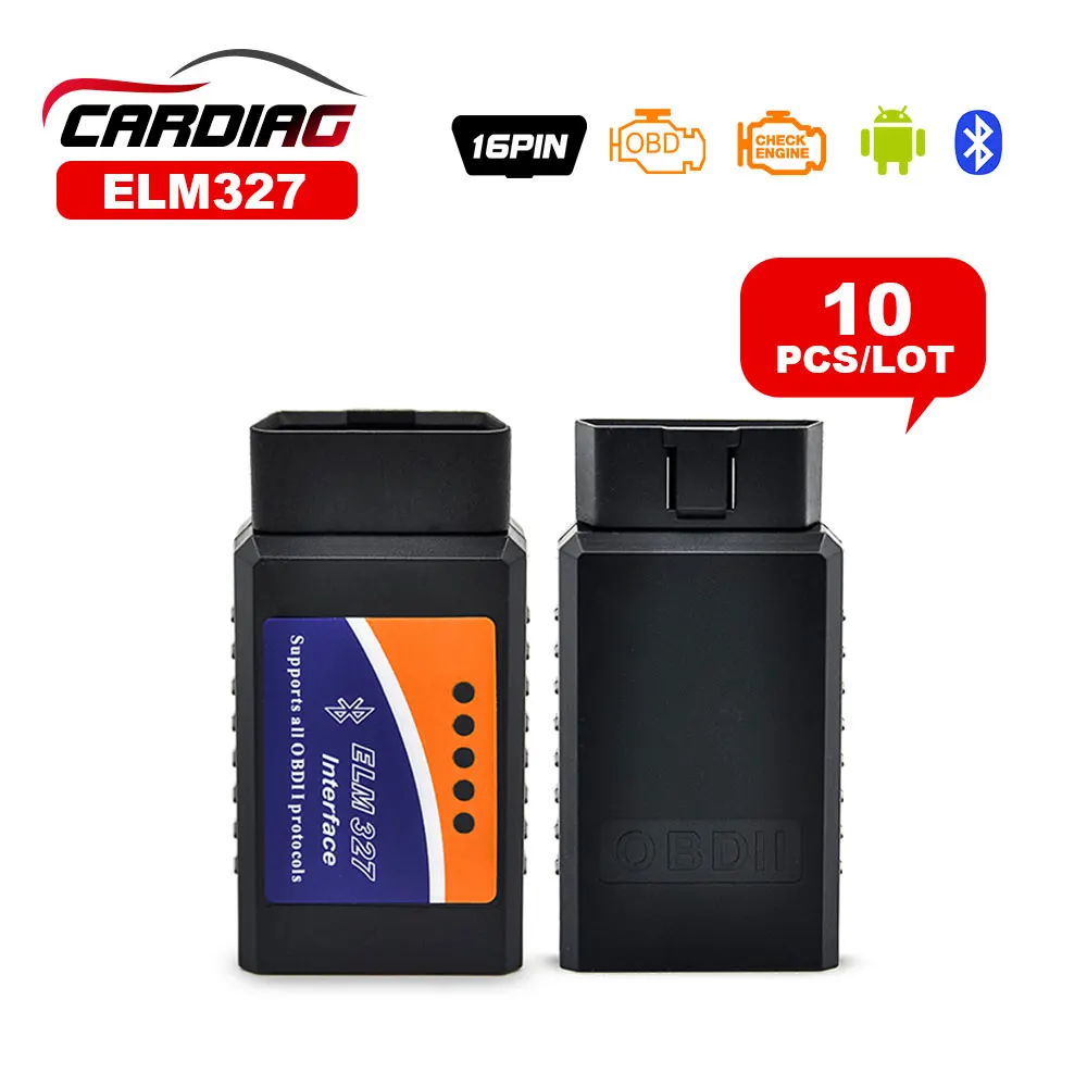 Prix pour 10 PCS/LOT ELM 327 Bluetooth V2.1 Interface Travail Sur Android Couple Elm327 Bluetooth OBD2/OBD II De Voiture De Diagnostic Scanner Prix pour 10 PCS/LOT ELM 327 Bluetooth V2.1 Interface Travail Sur Android Couple Elm327 Bluetooth OBD2/OBD II De Voiture De Diagnostic Scanner