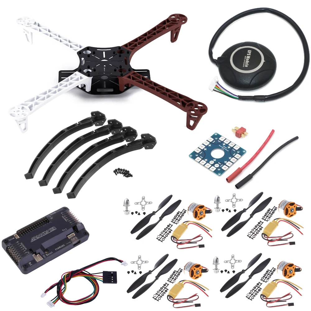

1set F450 Quadcopter Kit Frame+APM2.8+7M GPS+A2212 1000KV+XXD 30A ESC+1045 Props For Rc Quadcopter