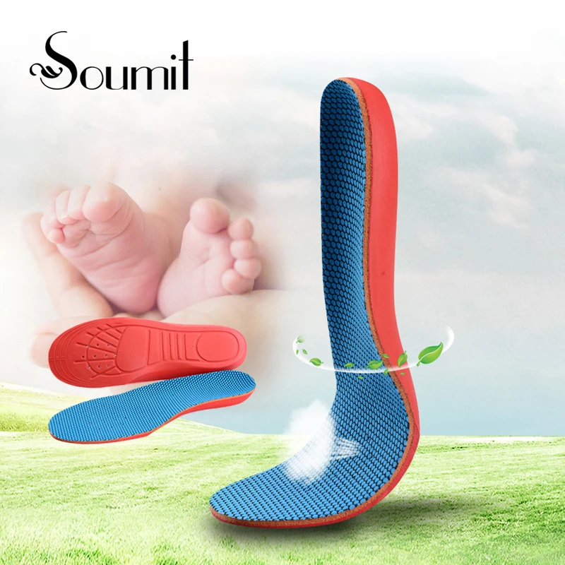 Soumit Children EVA Orthopedic Insoles Flat Foot Arch Support for Kids