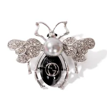 Изысканно 3D Шмель пчела Брошь для женщин дети девушки модные ювелирные изделия аксессуары Стразы Броши с насекомыми