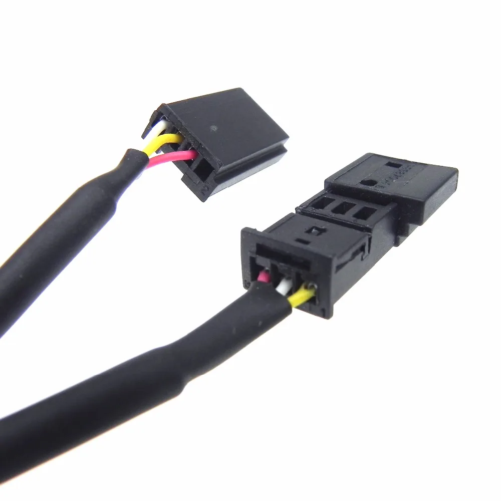 10 шт. высококачественный автомобильный Aux USB ВЫКЛЮЧАТЕЛЬ входной разъем провод 3