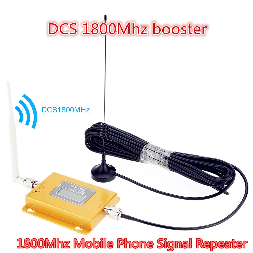 

LCD Display!!! DCS 1800Mhz Mobile Phone Signal Booste 4G DCS GSM 1800 Signal Repeater Cell Phone Amplifier with Cable + Antenna