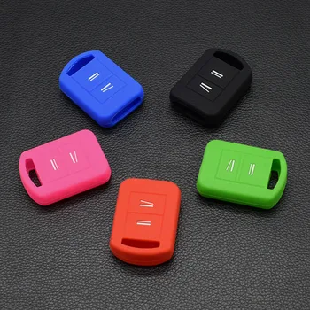 

10 units Silicone rubber car key cover case for Opel Vauxhall Corsa Meriva Combo Romote 2 button key protected Car styling