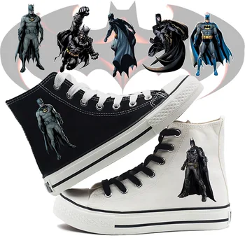 

DC Comics Justice League Batman The Dark Knight Cartoon High Top Breathable Canvas Uppers Sneakers College Fashion Shoe