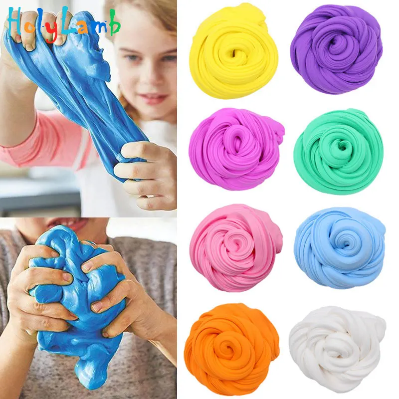 

Plasticine Fluffy Slime Stress Relief Kids Toy Slime Glue For Slime Charms For Slimes Polymer Slime Fluffy Supplies Funny DIY