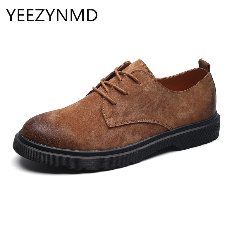 

Atumn Spring Breathable Men's Oxford Shoes Top Quality Fashion Genuine Leather Round Toe Durable Non-slip Casual Shoes Men