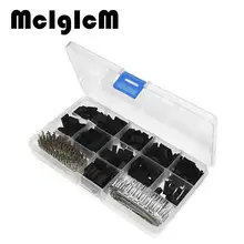 620pcs Dupont Connector 2.54mm, Dupont Cable Jumper Wire Pin Header Housing Kit, Male Crimp Pins+Female Pin Terminal Connector