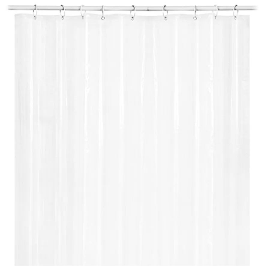 

New 183x183cm Bathroom Shower Curtain 1PC Clear Bath Shower Curtain Liner Clear Non Toxic Mold Resistant 30