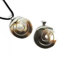 45 мм с резным узором из натурального мать ювелирные изделия из жемчуга белого и черного цвета в виде ракушки Подвески, ожерелья для ювелирных изделий fingings решений