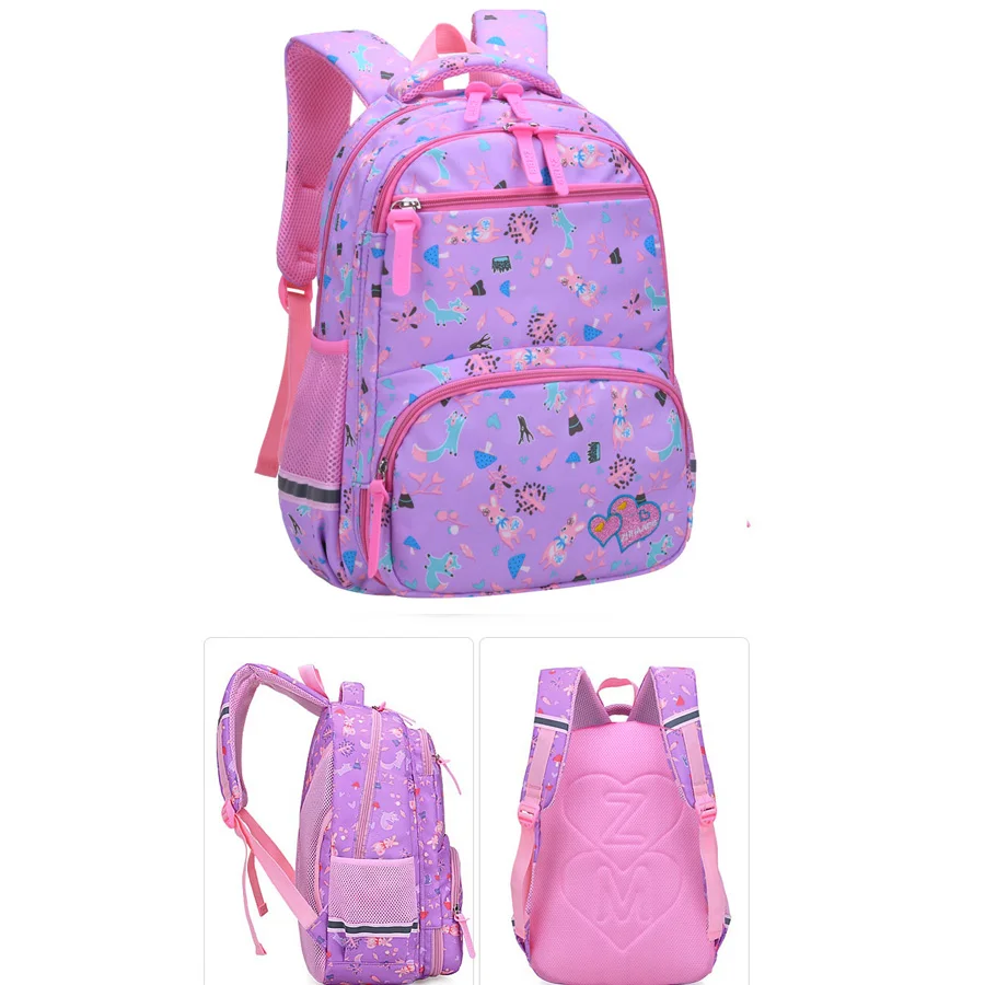 Милые школьные сумки с цветочным рисунком для девочек, Большой Вместительный мультяшный рюкзак для подростков, рюкзак для детей, школьные рюкзаки для начальной школы