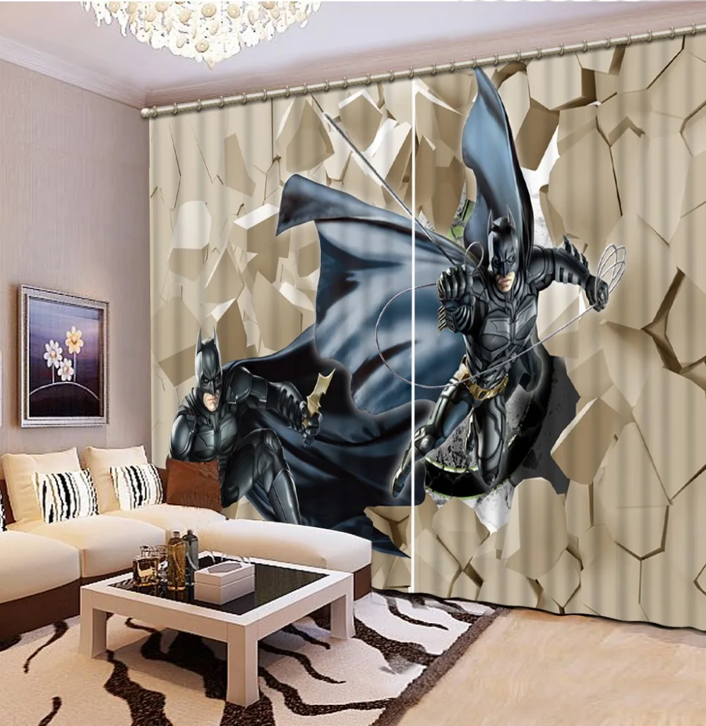 

3D Window Curtain Dinosaur print Luxury Blackout For Living Room cartoon curtains