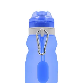 

Outdoor Travel Portable Silicone Foldable Sports Bottle 600ml Convenient Travel Anti-scalding Insulated
