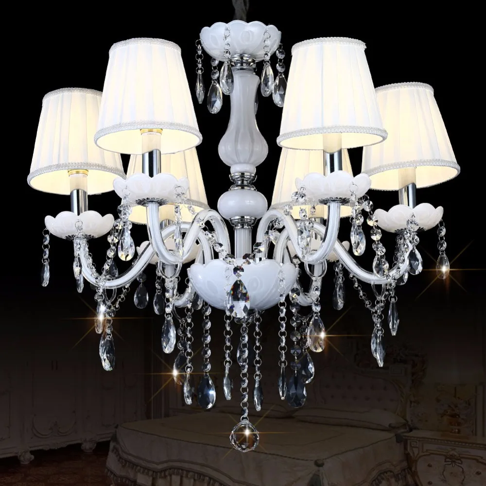 Candelabro de cristal Led moderno Lustre candelabros de techo