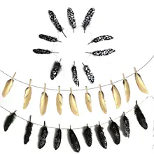 

1.5m Black Gold Skull Head Spider Net Feather Pull Flag Golden Feather Pull Flower Halloween for Bar Layout Decoration
