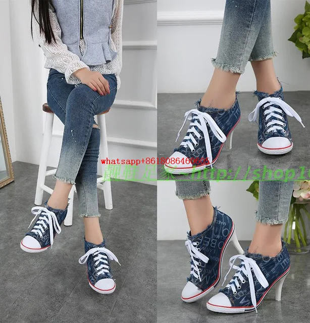 Choudory/женские синие джинсовые ботинки в западном стиле; джинсовые сандалии с острым носком; шлепанцы на танкетке; sapato feminino; обувь - Цвет: as picture