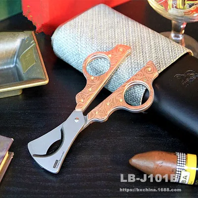 Высококачественные ножницы для сигар cohiba clipper Krupp острые двухсторонние толстые портативная Сигара нож lubinski - Цвет: 1