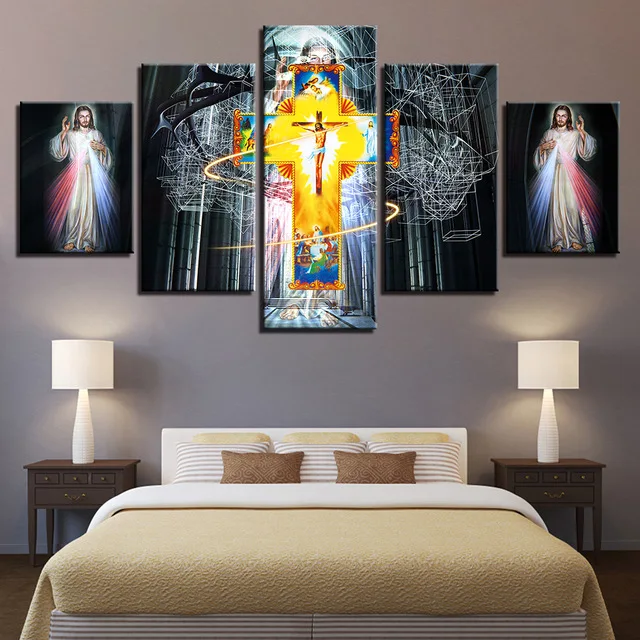 Canvas-Poster-Home-Decor-Wall-Art-5-Pieces-Jesus-Painting-HD-Prints-Christ-Cross-Abstract-Pictures.jpg_640x640