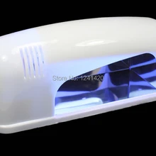 9 Вт 110 В ногтей гелем машины Книги по искусству Красота УФ лампы трубки света акриловых ногтей барабан белый Цвет УФ лампы США разъем