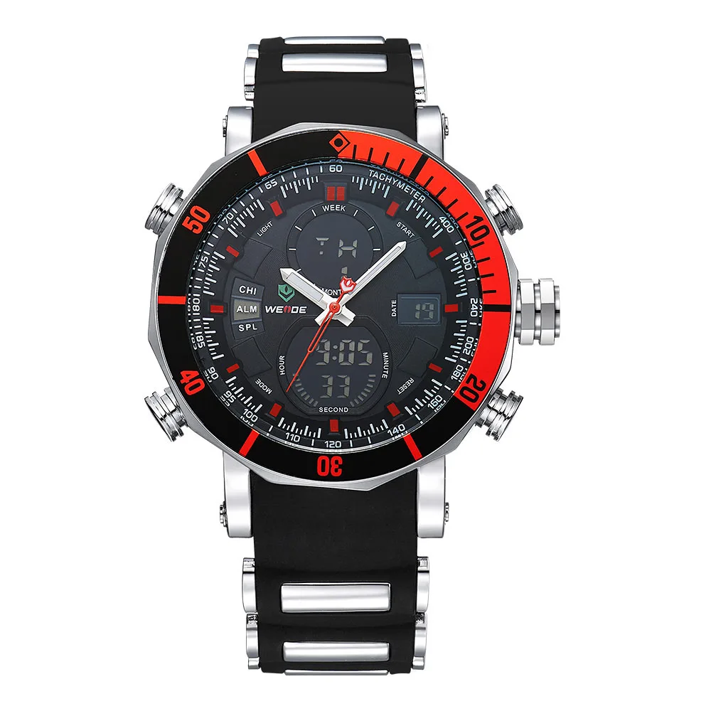 

2017 Top Brand Luxury WEIDE Watch Clock Men LED Sports Army Military Watches Men's Quartz Analog Digital Watch relogio masculino