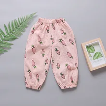 Летние штаны для маленьких девочек детские повседневные милые длинные штаны с рисунками штаны для малышей одежда для малышей популярные штаны со скидкой