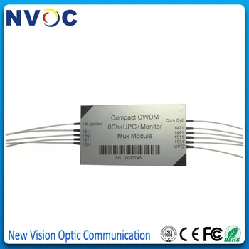 

1* 8 CCWDM Fiber Optical Compact CWDM Mux/Demux Module,8 Ch Compact CWDM Mux/Demux,No Connector with UPG Mini CWDM Multiplexer