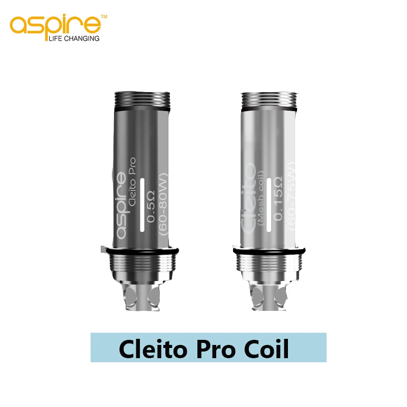 5 шт./лот Aspire Cleito Pro катушка 0 Ом и 15 сетчатая электронная сигарета атомайзер