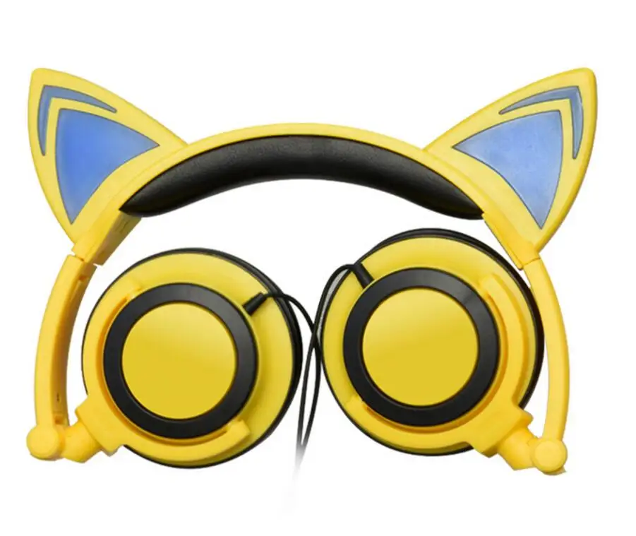 Складные и блестящие Bluetooth спортивные плееры наушники детские милые кошачьи наушники для взрослых Косплей смешной наушник
