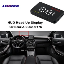 Liislee для Mercedes Benz A класс w176 дисплеи HUD автомобиля установленный дисплей навигации A1000 автомобилей головной дисплей проектор