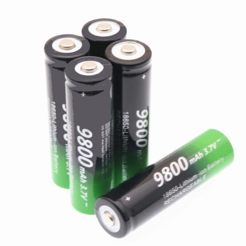 

GTF 4PCS 18650 3.7 v 9800 mAh lithium-ion battery rechargeable lithium-ion batteries for flashlight headlamp electronic toy