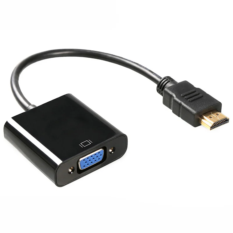 Rovtop HDMI в VGA адаптер мужской в Famale конвертер адаптер 1080P цифро-аналоговый видео аудио для ПК ноутбук планшет