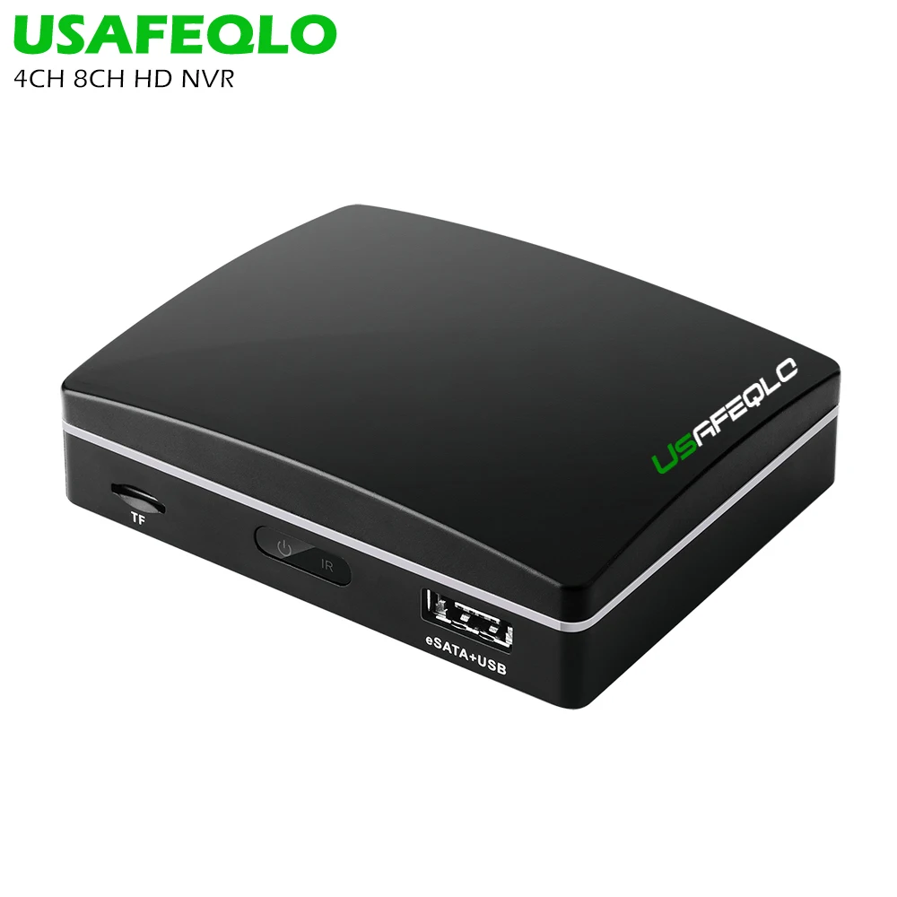 

USAFEQLO H.264 VGA HDMI P2P Mini NVR Full HD Security CCTV NVR 1080P 4CH 8CH ONVIF For 1080P IP Camera XMeye Support TF storage