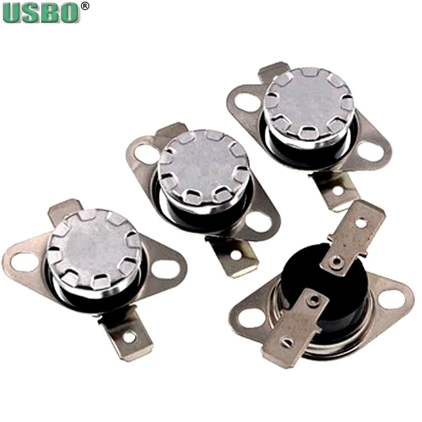 2pcs Normal Close Open Thermostat Switch 5 10 15 20 25 30 40 45 50 55 60 65 70 75 80 85 90 95โ Temperature Sensor Switch KSD301