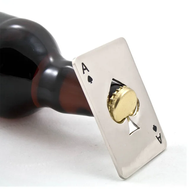 Cool Creative Spades A Card Beer Bottle Opener Kitchen Bar Cool Creative Spades A Card Beer Bottle Opener Kitchen Bar Tool Stainless Steel Material Family