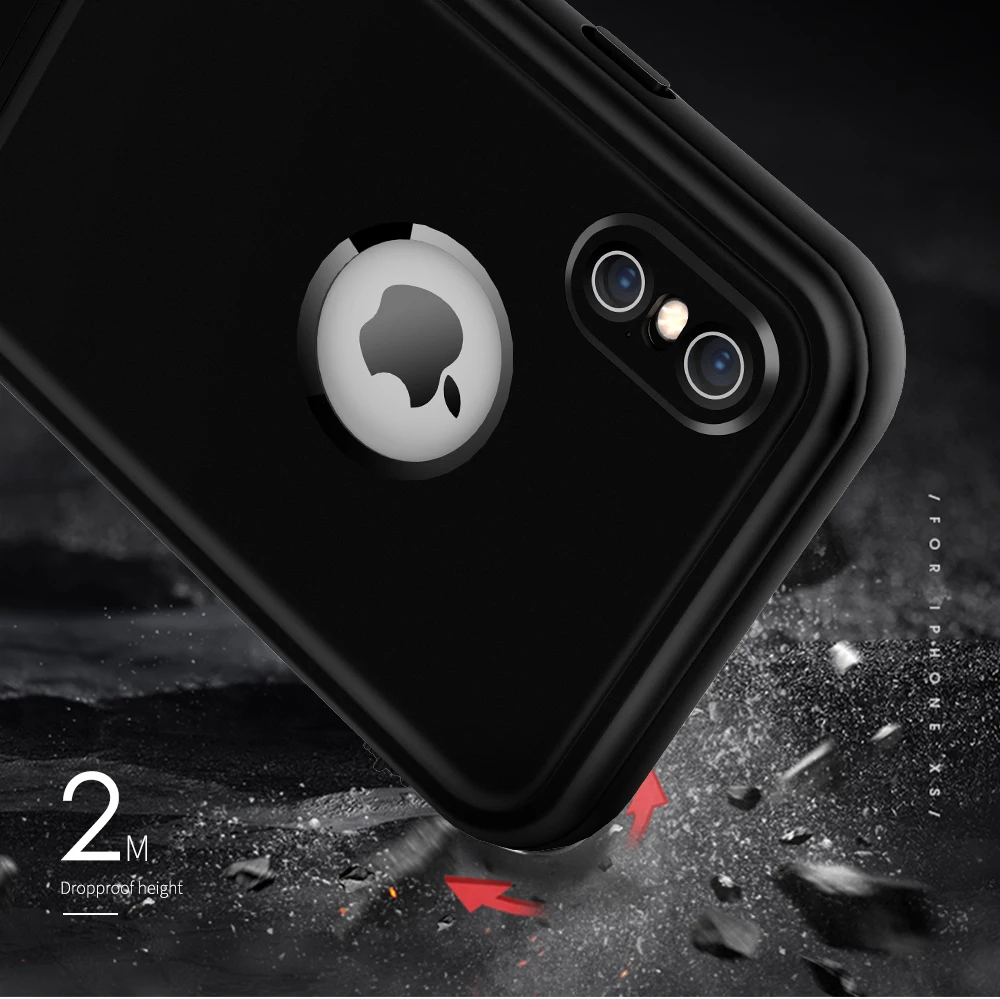360 полная защита тела IP68 Водонепроницаемый чехол для Apple iPhone X XS 5 8 дюймов
