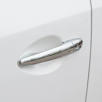 

ABS Chrome Side Door Handle Cover Catch Trim Overlay Molding Garnish FOR 2014 2015 2016 2017 2018 Mazda6 GJ Atenza Mazda 6 M6