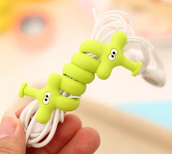

[4Y4A] 30pcs Various animal lovely finishing headphone cable power line table clean cartoon