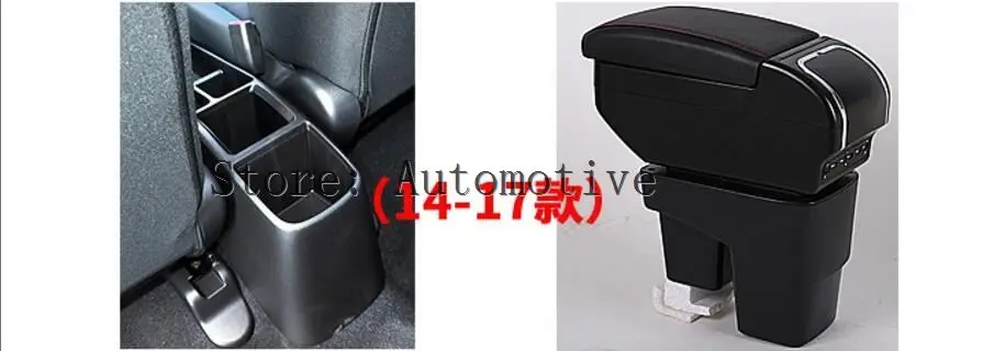 

1pcs Beige Leather Storage Box Armrest Center Console For FIT for Honda JAZZ 2014 2015 2016 2017