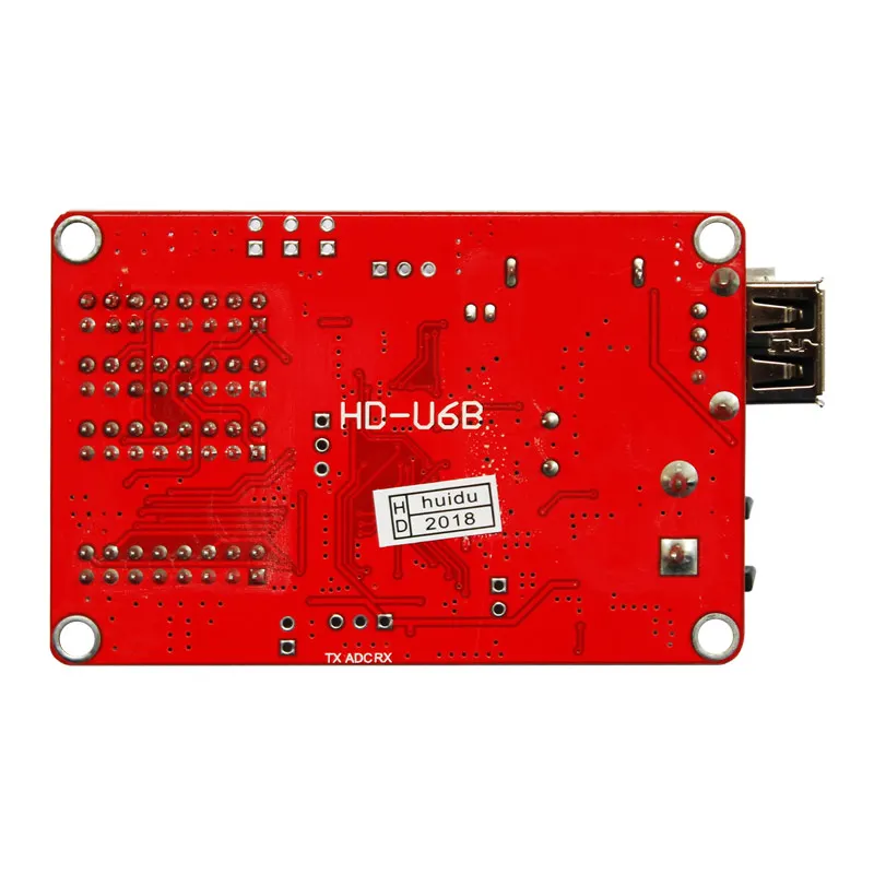 HD-U6BN USB-Disk Huidu светодиодный видео дисплей контрольная карта, P10 одноцветный светодиодный дисплей Контролер с 3 портами HUB12