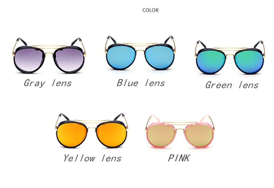 RHAMAI Kids Sunglasses for Boys Girls Children Glasses Classic Fashion alloy Baby Eyewear Beach Outdoor Sport Goggle Oculos (4)