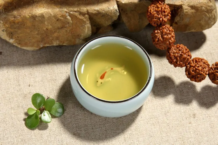 6pcs China Kung Fu cup Ceramics Longquan celadon Tea set Fish Tea cup Tea Ru Small