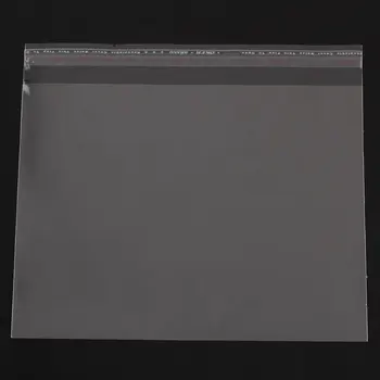 

Wholesale 100PCs Transparent Self Adhesive Seal Plastic Package Bags 16x15cm Usable 16x13cm