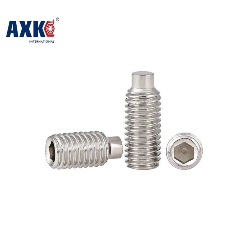2018 Axk 10 шт. M10 * 16 Нержавеющая Din915 Srandard выпуклые обезглавленные без розетки набор