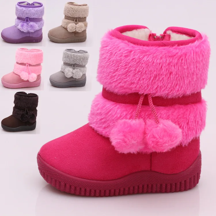 Winter Fashion child girls snow boots shoes warm baby girls boots ...
