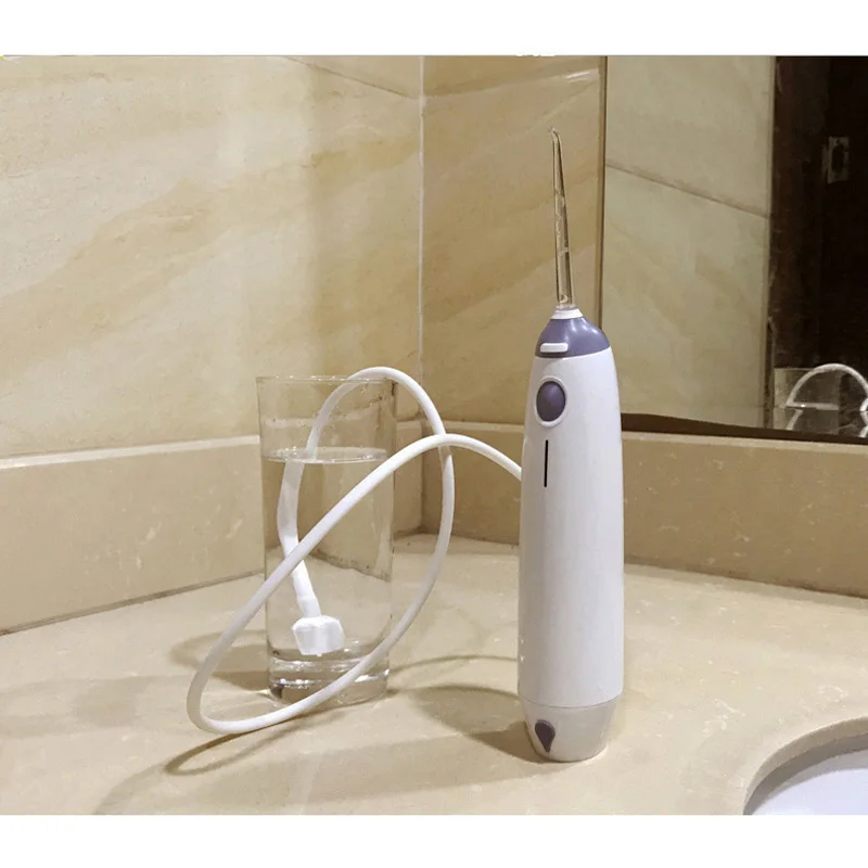 

3 Modes Cordless Oral Irrigator Portable Water Dental Flosser USB Rechargeable Water Jet Floss Tooth Pick 2 Jet Tips