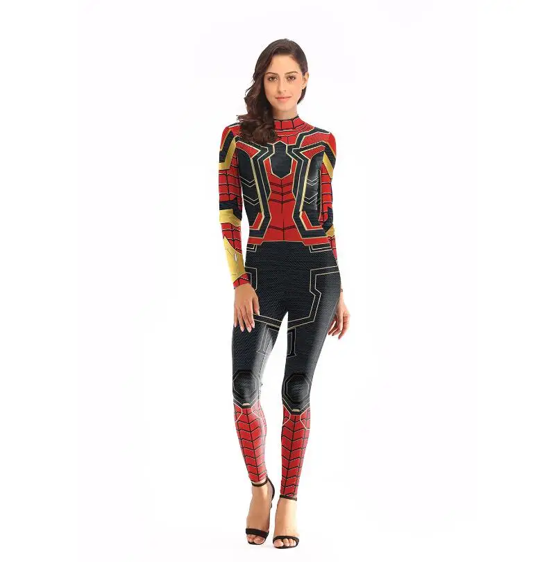 

Sexy Girl 3D Spiderman Homecoming Cosplay Costume Halloween Zentai Iron Spider Women Superhero Bodysuit Suit Jumpsuits