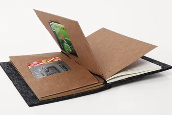 

Kraft Folder Refill Inserts for Passport Size Travelers Notebook, vintage kraft Cards Pockets