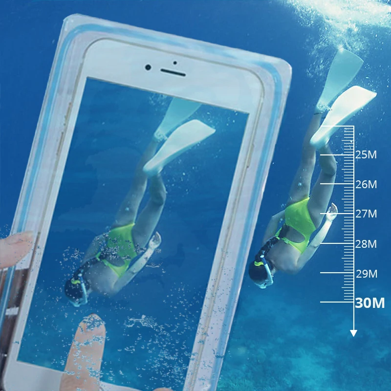Водонепроницаемая сумка, прозрачный водонепроницаемый чехол для смартфона 6, 6,2 дюймов, чехол для телефона для подводной съемки huawei p9 lite p smart